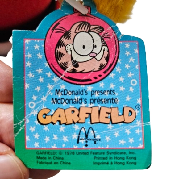 Vintage Garfield Santa - GARFIELD The Cat 8" Plush Stuffed Animal - Picture 4 of 7